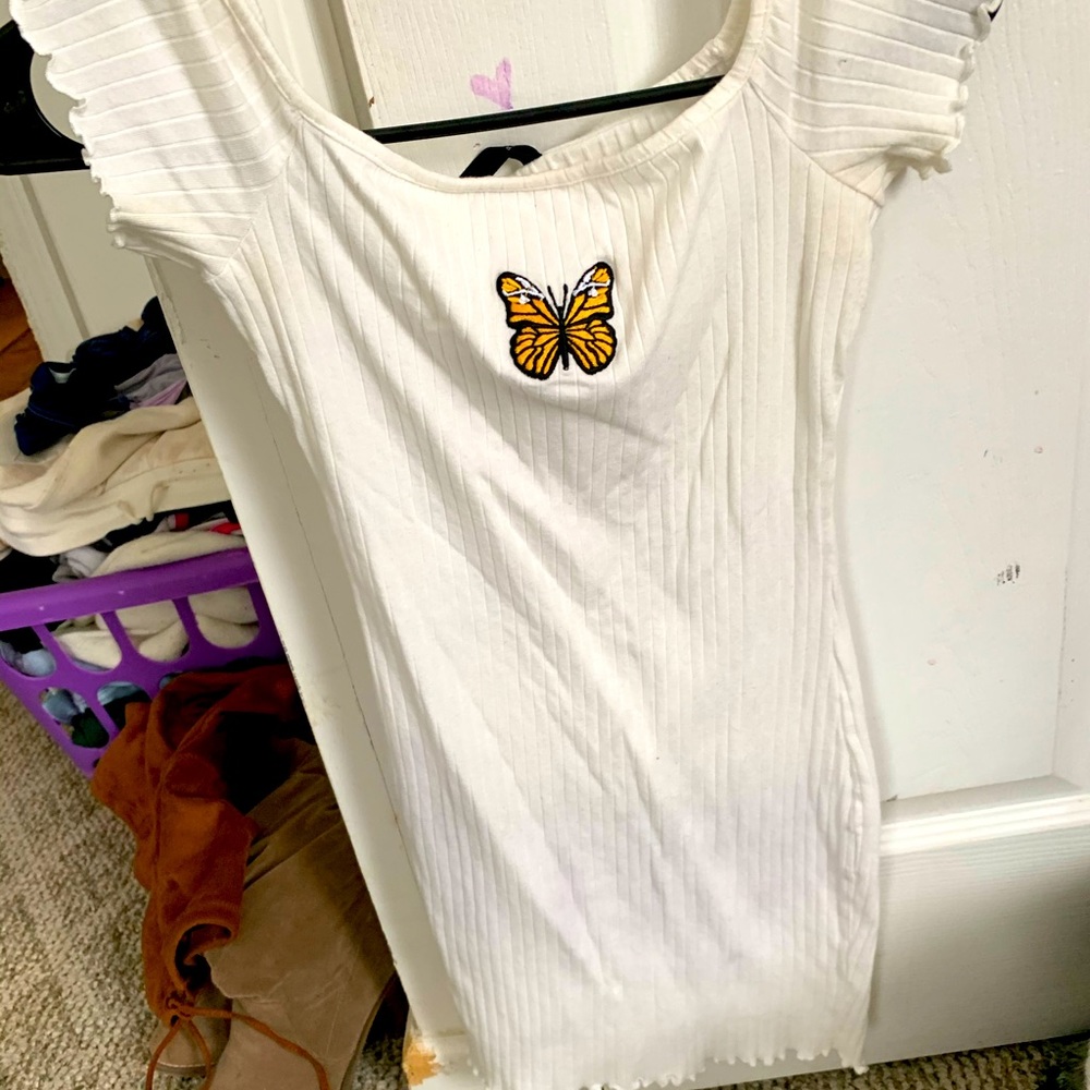 White Butterfly dress